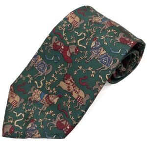 Robert Talbott St. Nick Christmas Designer 100% Silk Neck Tie Necktie